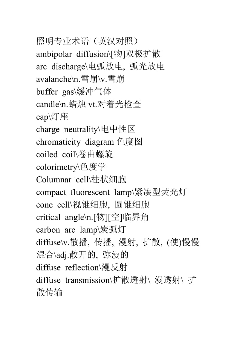 照明专业术语英汉对照.doc_第1页