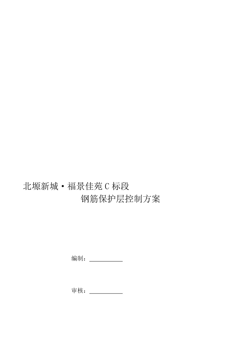 钢筋保护层控制方案.doc_第1页