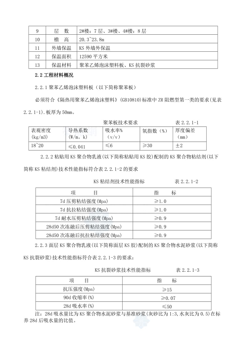 2019ks外墙外保温施工方案(聚苯板、抗裂砂浆)_.doc_第2页