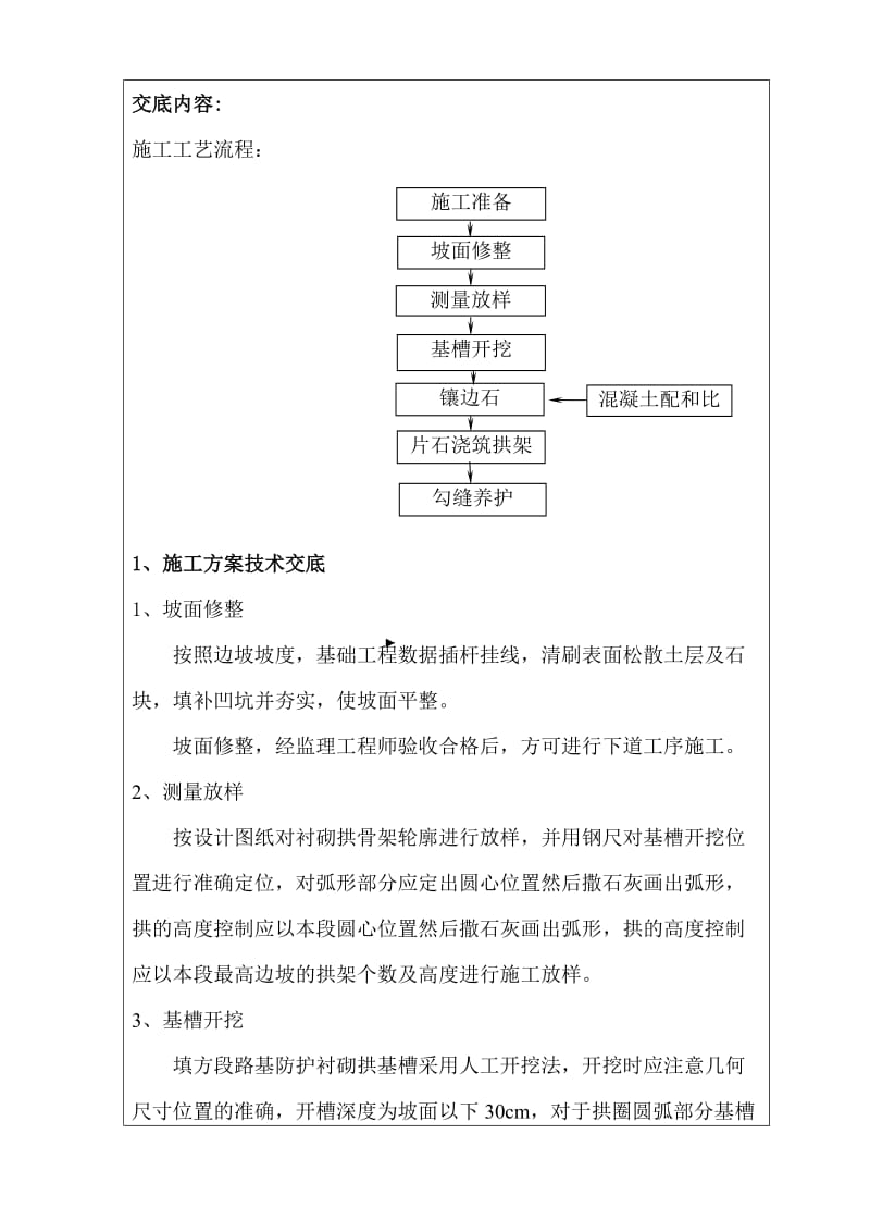 2019xm衬砌拱施工技术交底书.doc_第2页