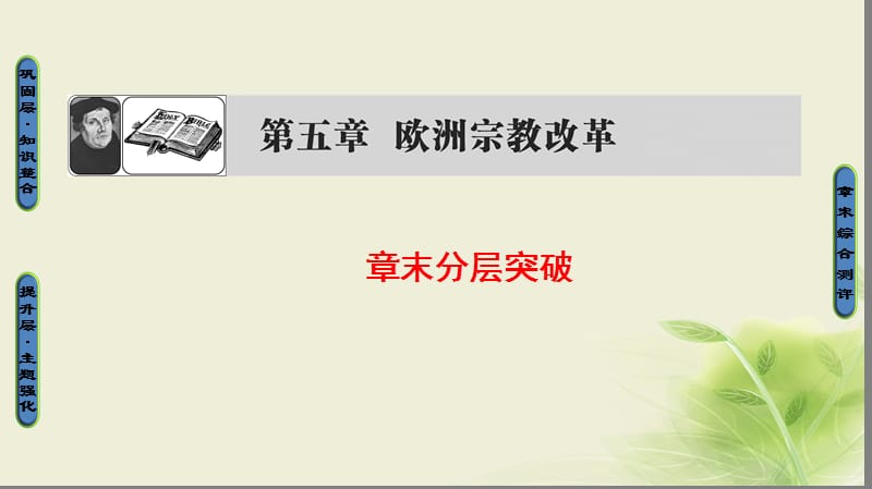 2019_学年高中历史第五章欧洲宗教改革章末分层突破课件北师大版选修.ppt_第1页