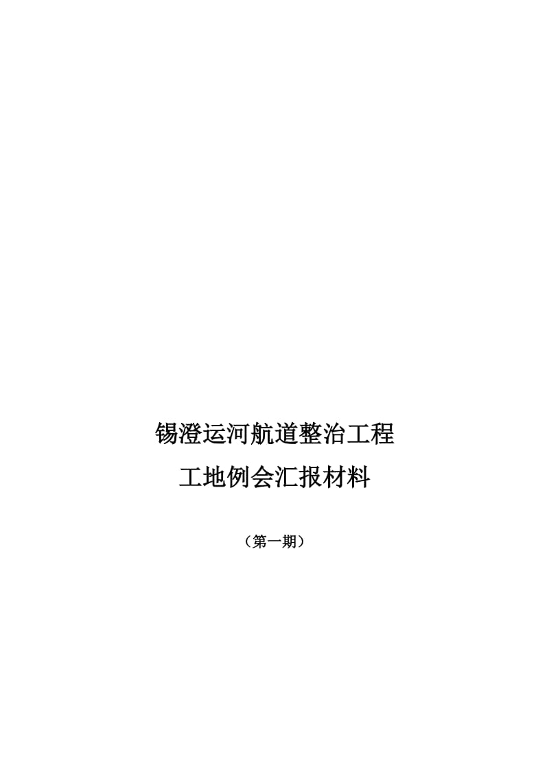 2019第一次工地例会汇报材料.doc_第1页