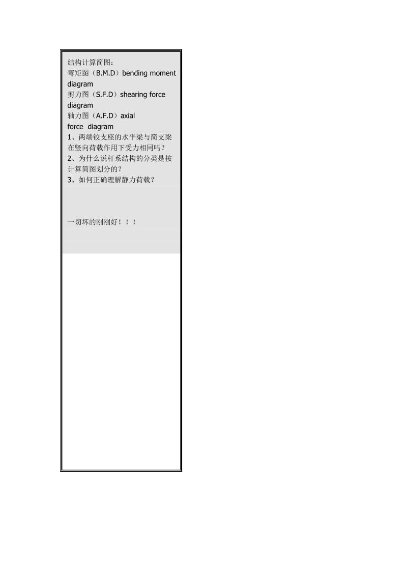 2019结构力学各章节思考习题.doc_第1页