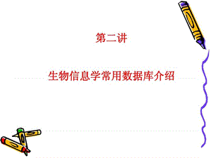 生物信息学详细讲义.ppt