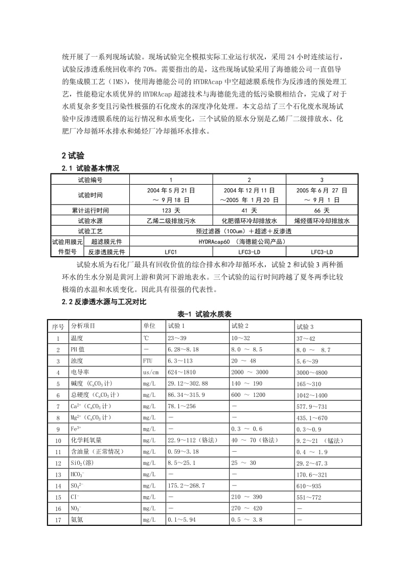 2019LFC3-LD低污染反渗透膜用于石化废水回用.doc_第2页