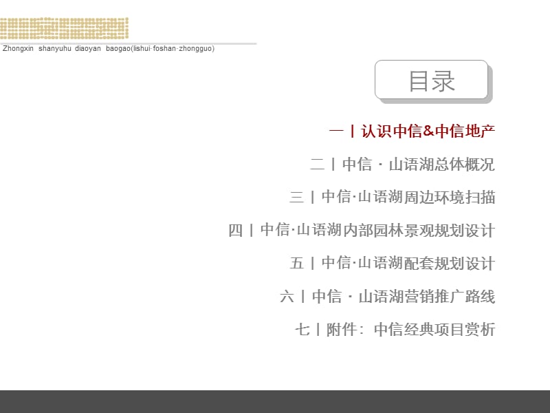 中信集团2009年8月佛山南海中信山语湖调研报告.ppt_第2页