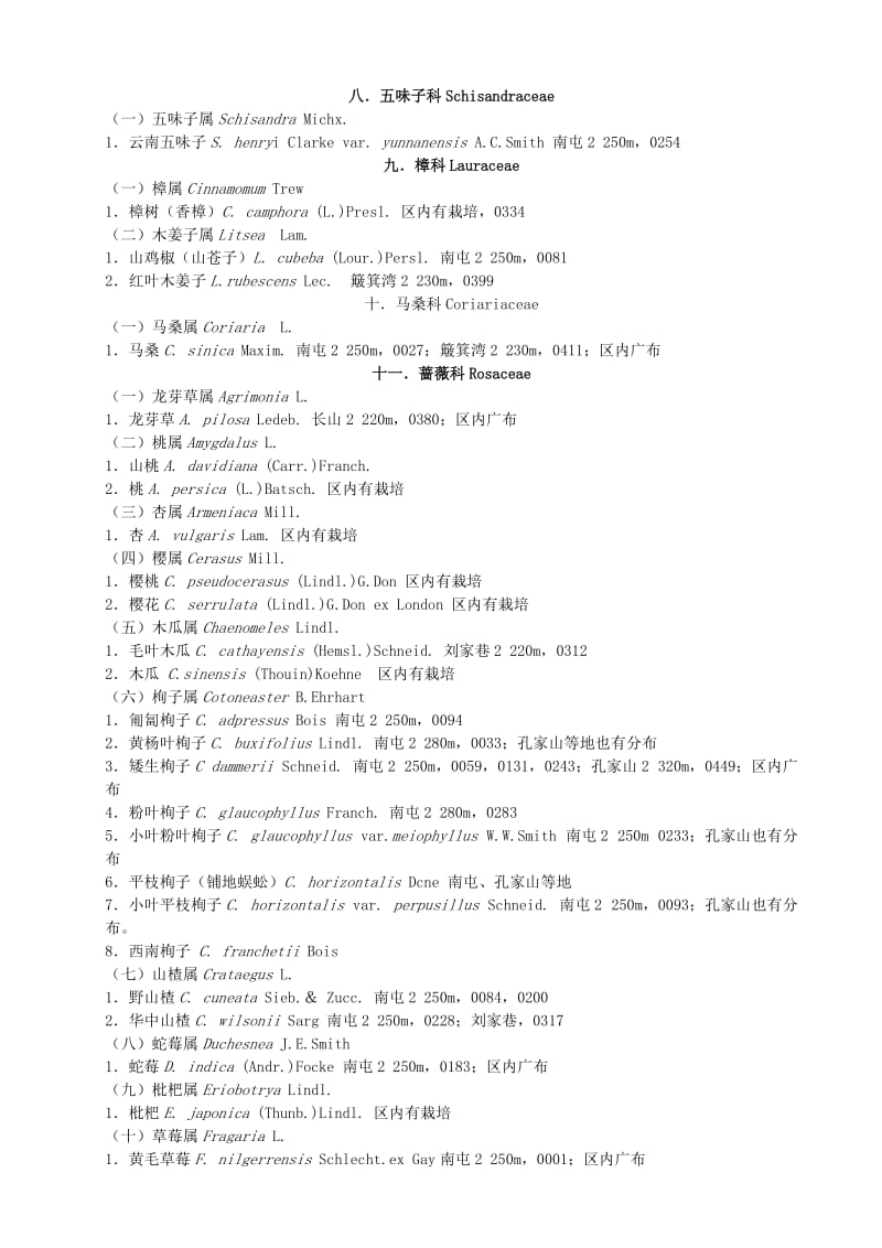 2019草海国家级自然保护区种子植物系统名录.doc_第3页