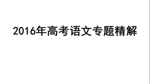 20192016高考语文专题精讲课件：1.正确使用词语——实词、虚词.ppt