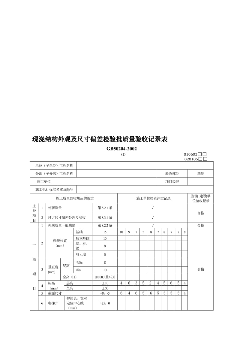 2019质量验收规范表格2.doc_第1页