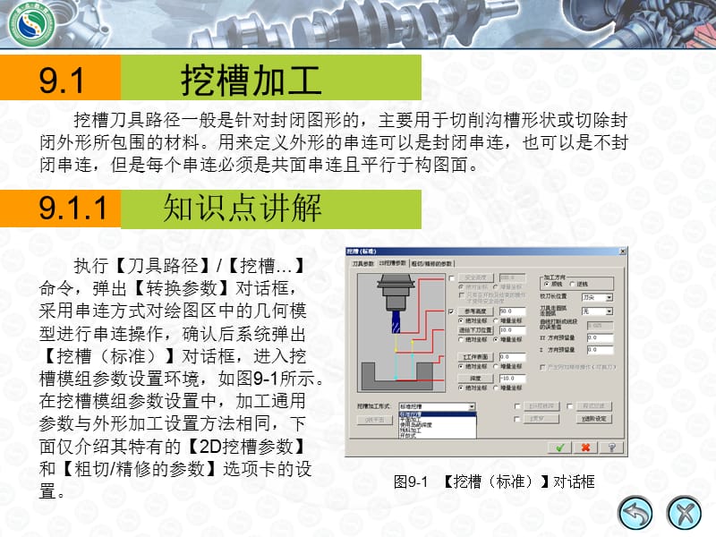 MastercamX2中文版数控加工第9讲挖槽加工和钻孔加工.ppt_第3页