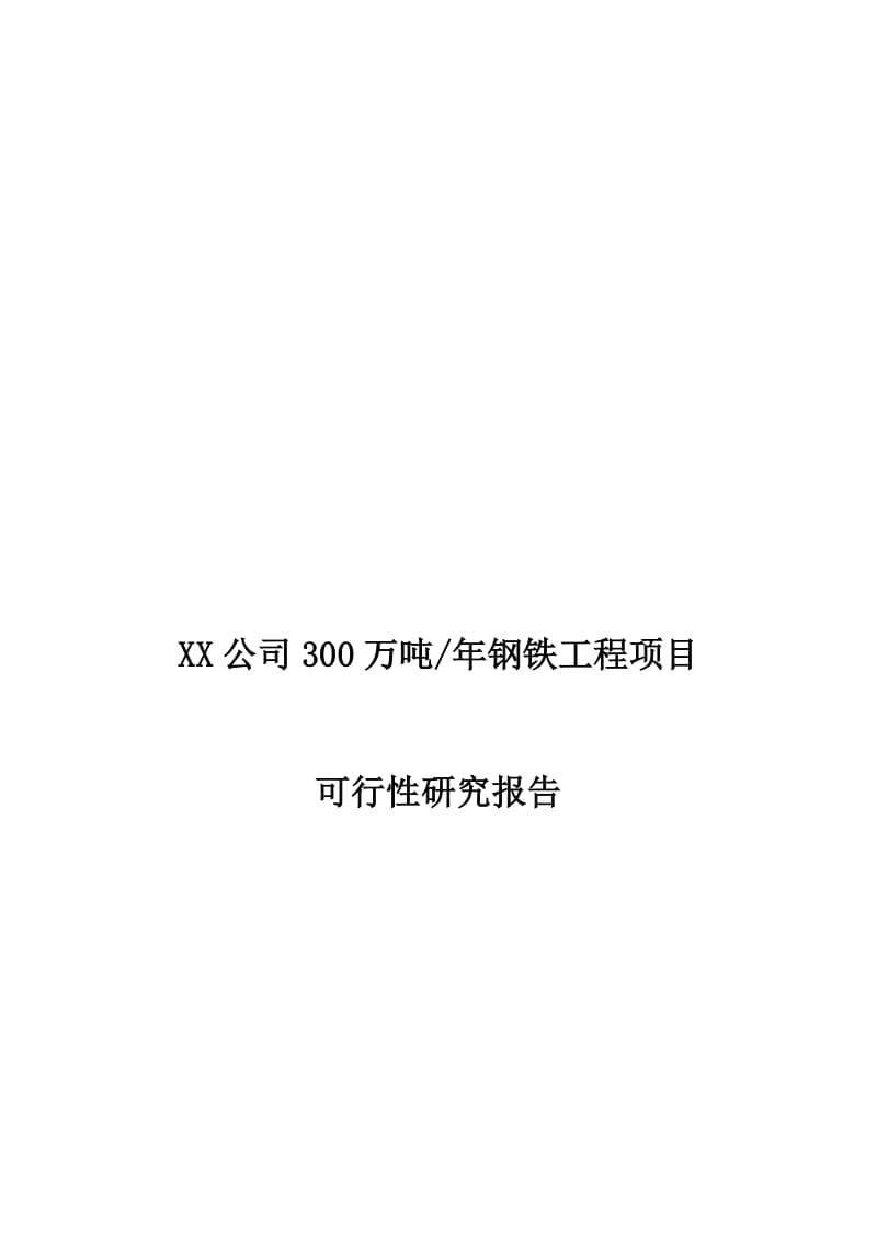 2019产300万吨钢铁项目可行性研究报告.doc_第2页