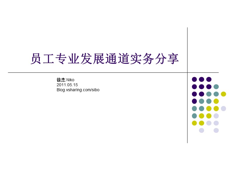 HRM分享员工专业通道发展模式.ppt_第1页