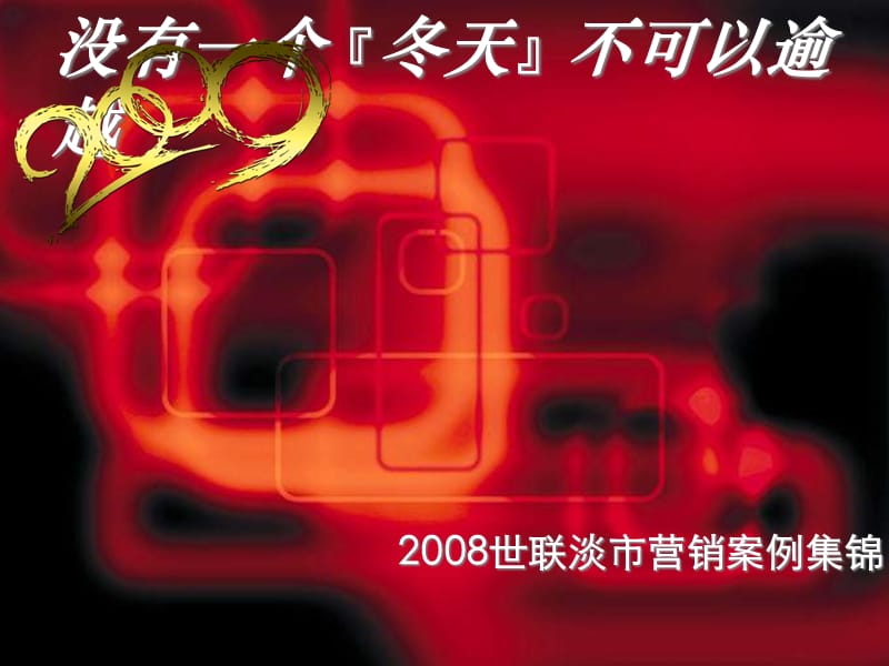 世联淡市营销案例集锦_2009年.ppt_第1页