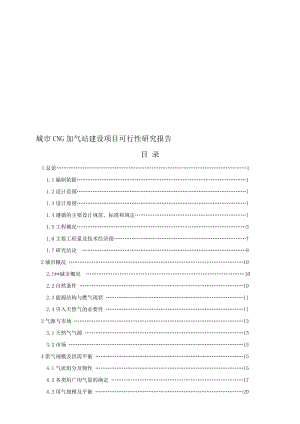 2019城市CNG加气站建设项目可行研究报告.doc