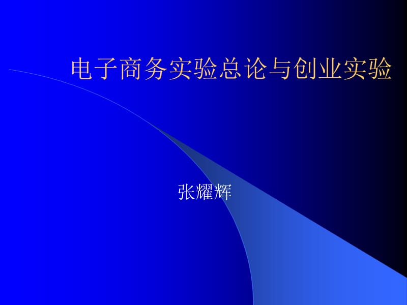 电子商务实验总论与创业实验.ppt_第1页