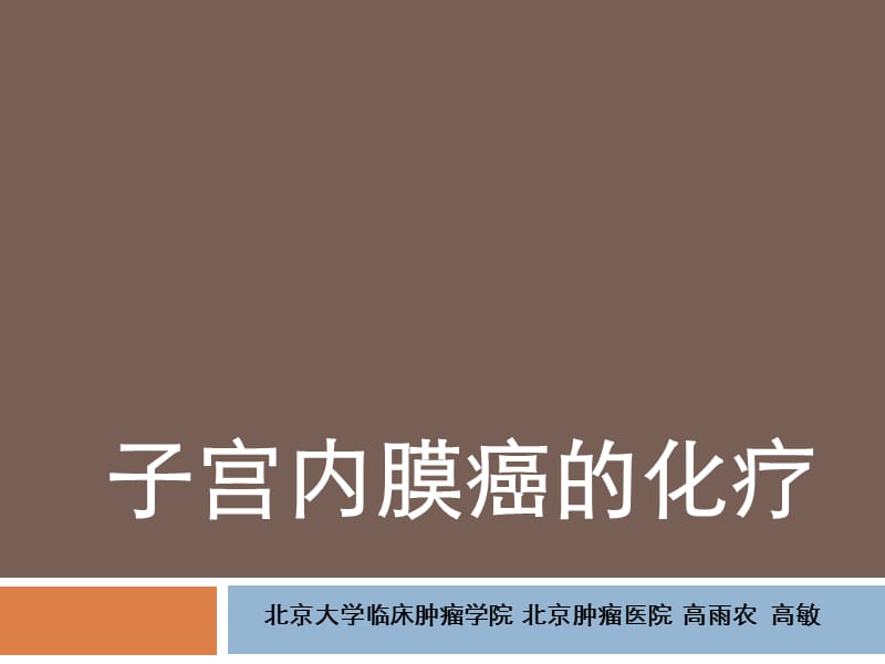 子宫内膜癌的化疗-妇产科课件.ppt_第1页