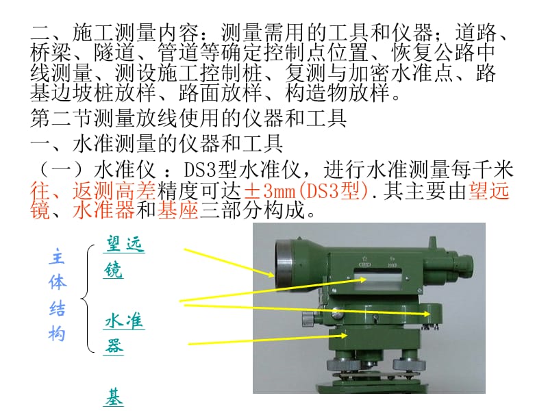 市政工程施工员专业基础知识第二章市政工程施工测量.ppt_第3页