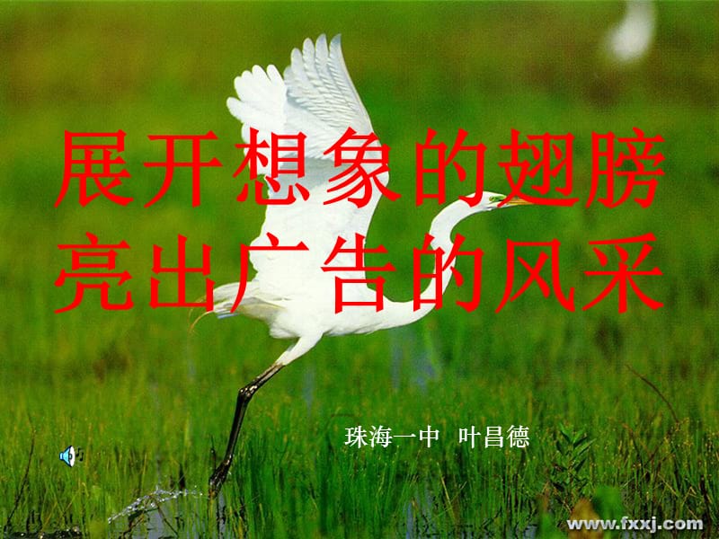 展开想象的翅膀亮出广告的风采.ppt_第1页