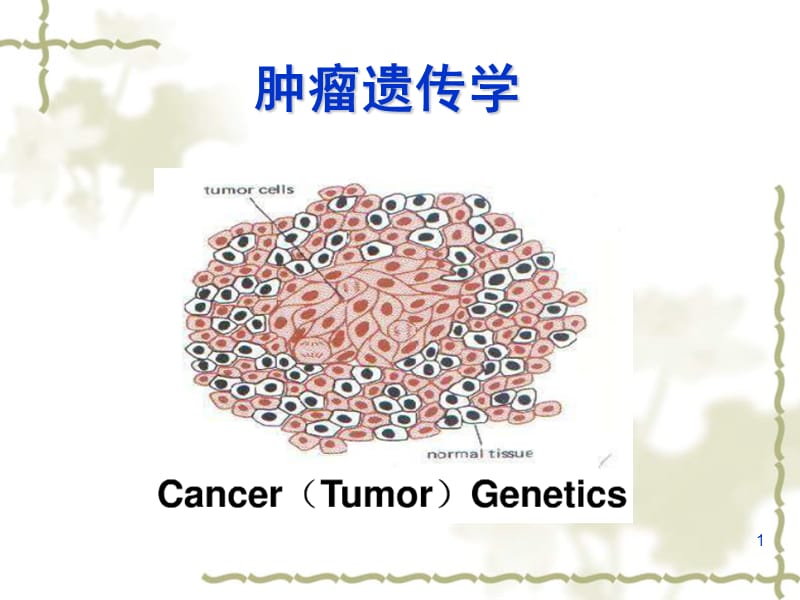 医学遗传学肿瘤遗传学ppt课件.ppt_第1页