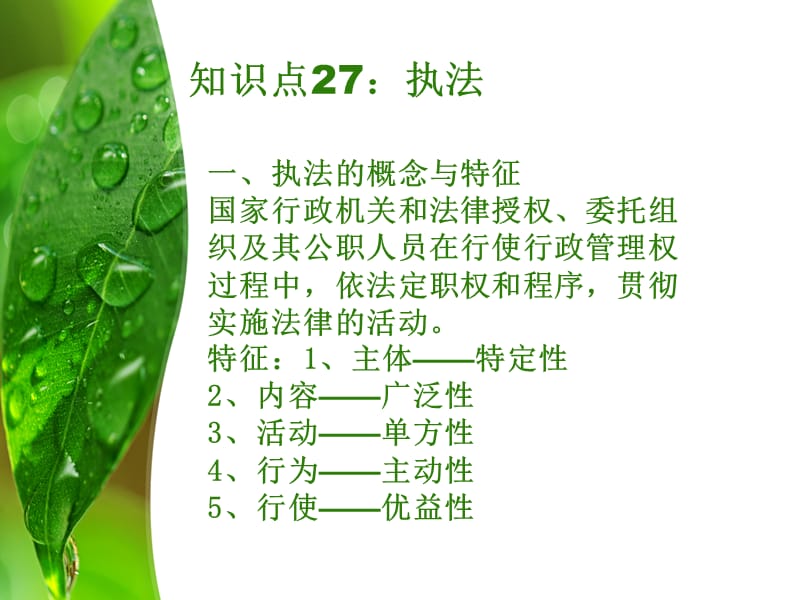 知识点27执法.ppt_第1页