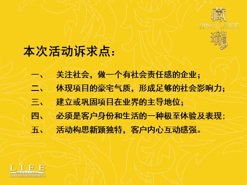 合富辉煌2007年长沙市藏珑湖上国际社区宫邸生活体验之夜策划方案.ppt_第3页