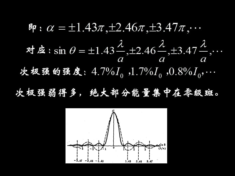 大学光学经典课件L11_单缝衍射因子的特点.ppt_第3页