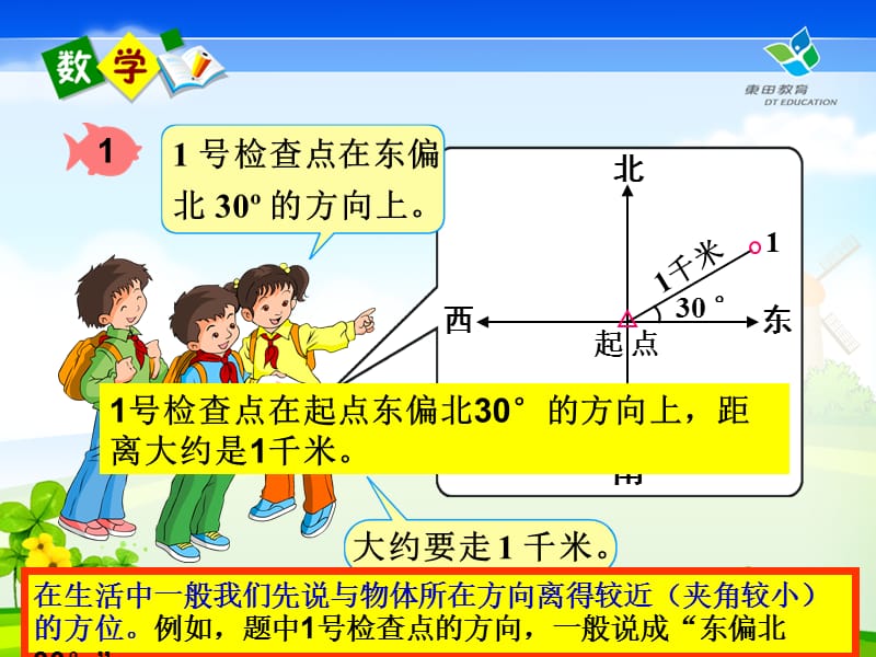 2019人教版小学四年级数学下册第二单元位置与方向约3课时-整章课件及课后练习PPT课件.ppt_第3页