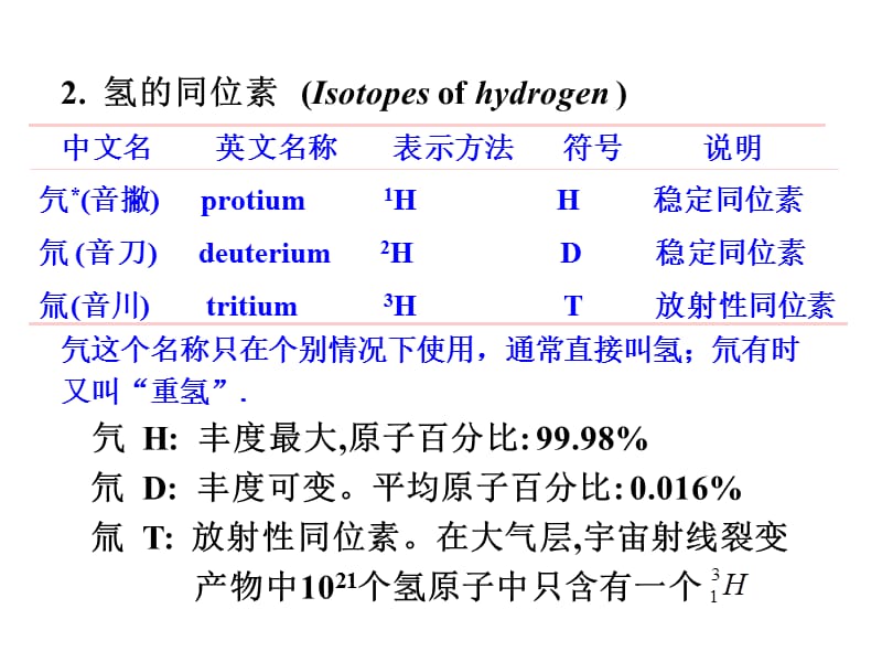 2019内蒙古民族大学无机化学(吉大武大版)-第18章氢和稀有气体.ppt_第3页