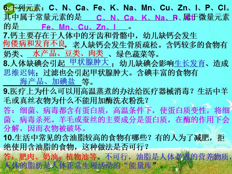 2019九年级化学第十二单元化学与生活课件人教版.ppt_第2页