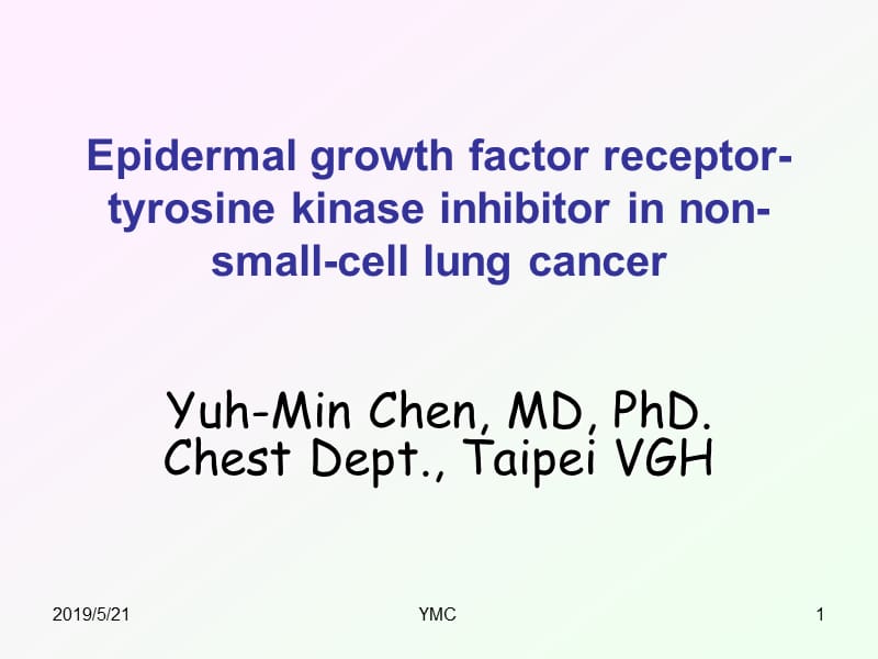 非小细胞肺癌表皮生长因子受体酪氨酸激酶抑制剂（英文）.ppt_第1页
