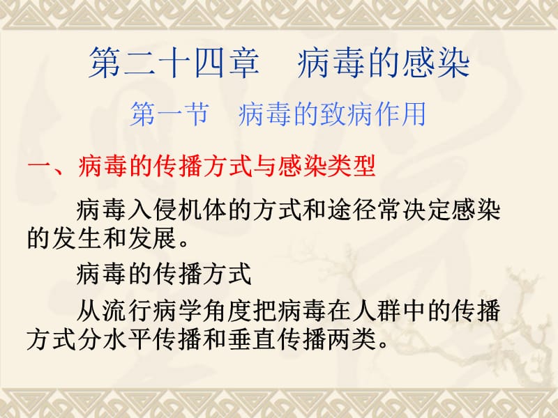 二十四章病毒的感染.ppt_第1页