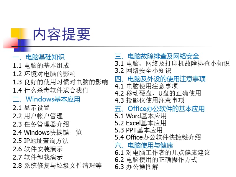 电脑操作技巧与使用注意事项(很全适合对文员培训用).ppt_第2页