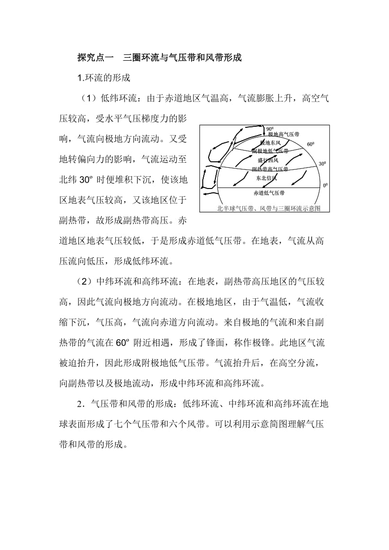 2019高考地理考点气压带、风带整合复习教案.doc_第2页