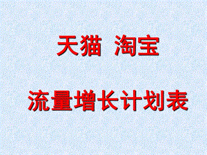 2019年天猫淘宝十倍流量增长计划表.ppt