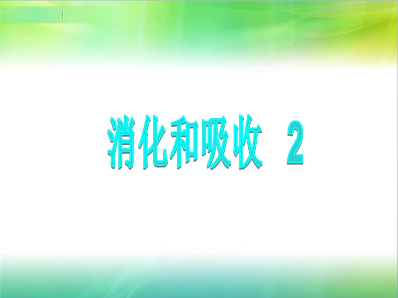 2019年《消化和吸收》PPT课件.ppt_第1页