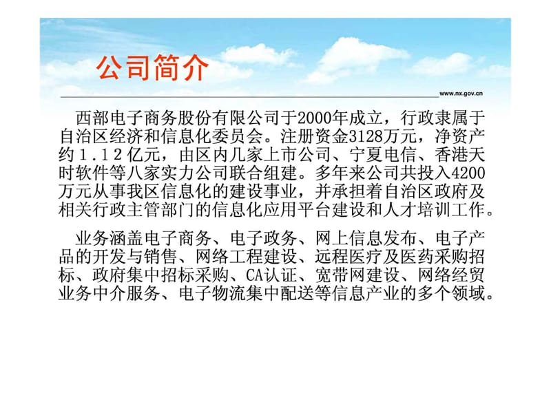 2019年宁夏农村信息化建设情况介绍_社会学_人文社科_专业资料.ppt_第2页