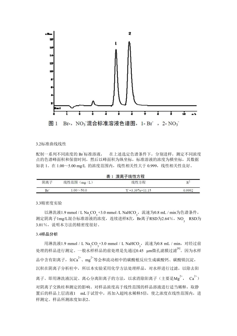 离子色谱法测定深层地下水中的溴离子含量.doc_第3页