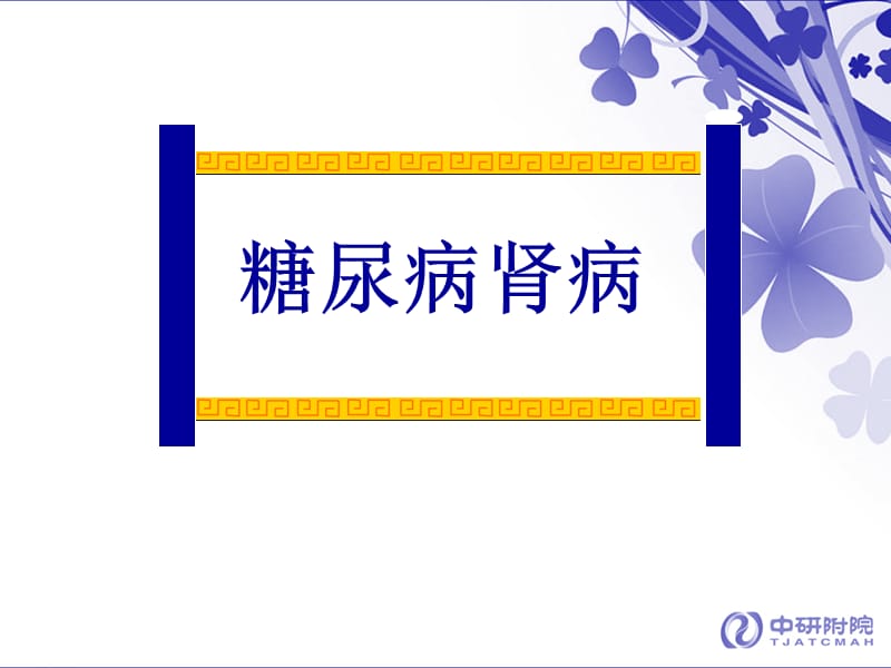 糖尿病肾病诊治课件.ppt_第1页