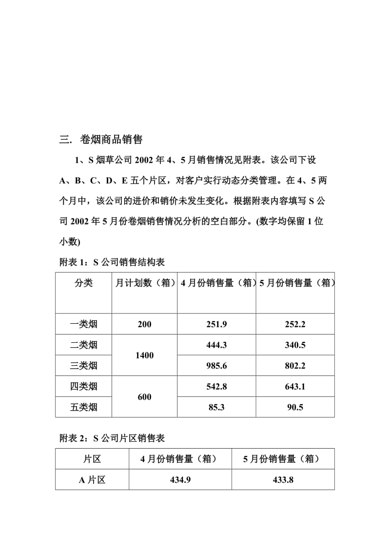 2019高级技能例题销售k.doc_第1页