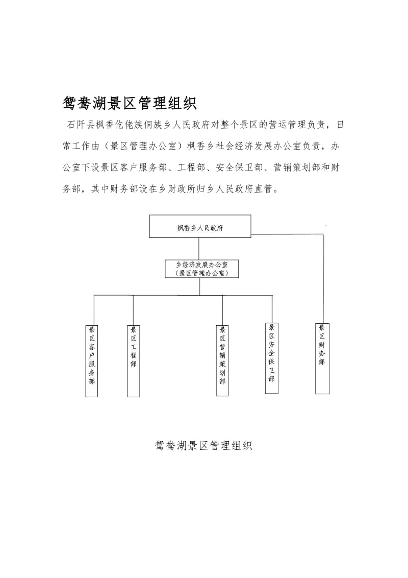 2019鸳鸯湖景区-综合管理.doc_第1页