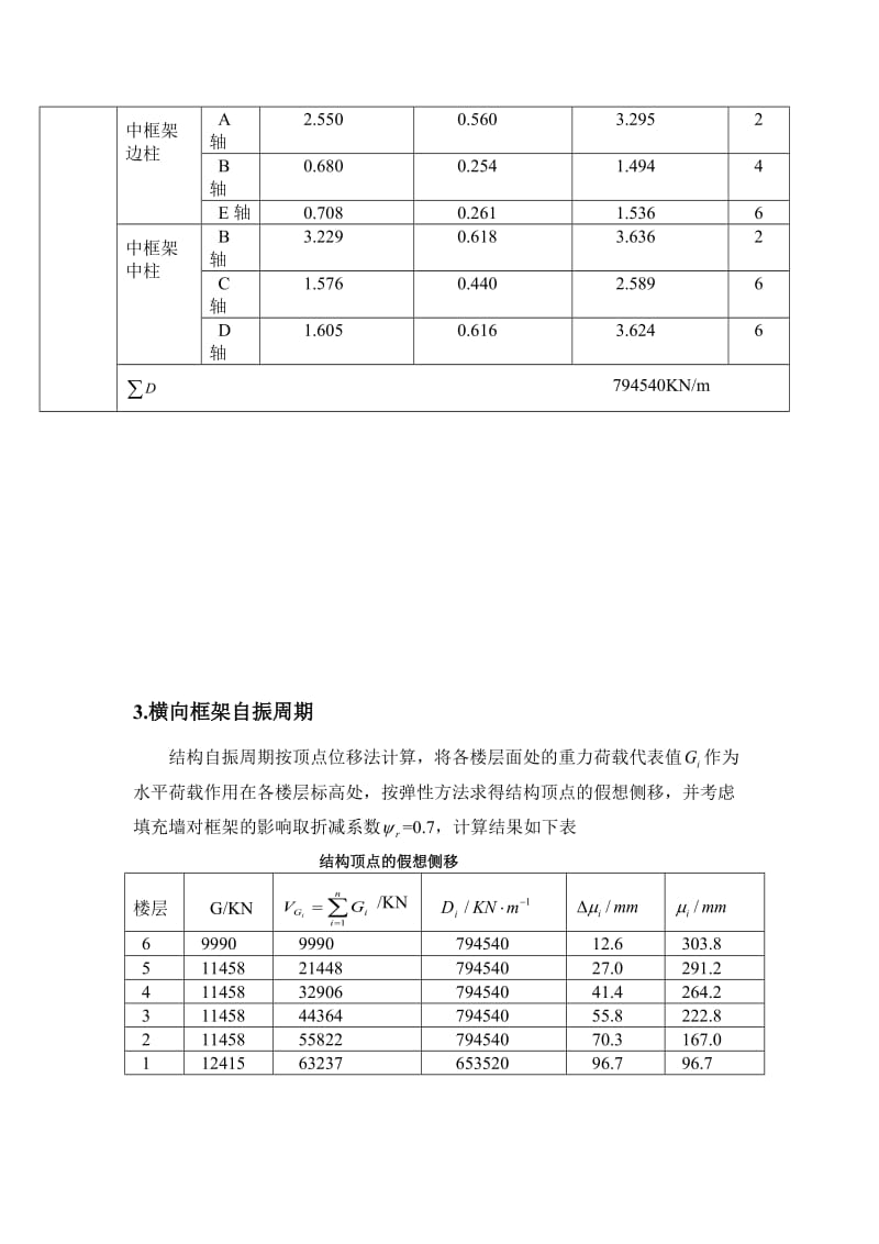 水平作用下框架结构侧移计算.doc_第3页