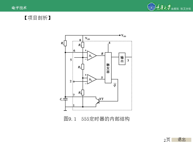 2019年电子技术项目9 555定时器应用.ppt_第2页