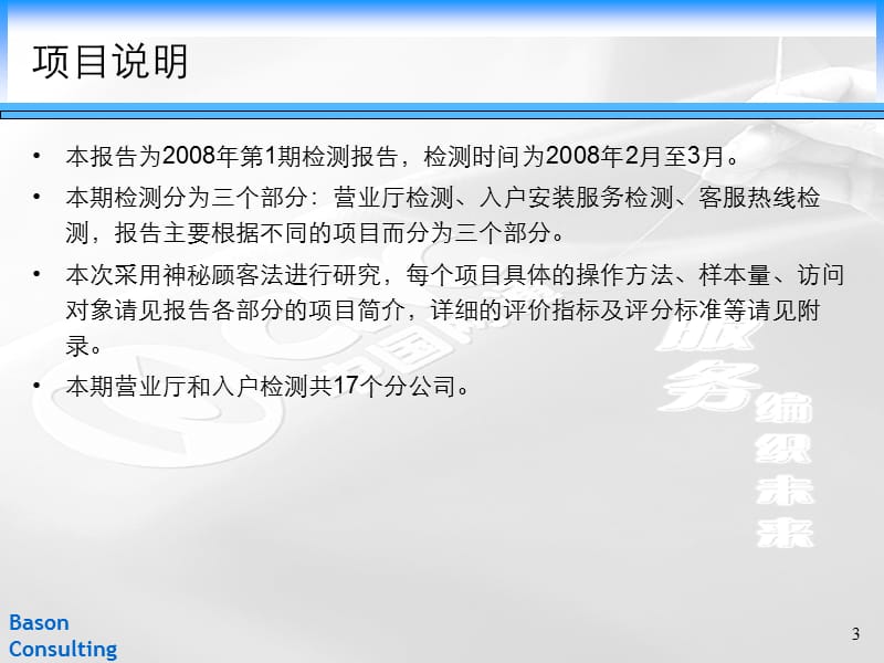 中国网通泰安分公司服务质量检测项目报告二OO八年第一期.ppt_第3页