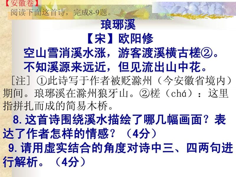 2011年、2012年部分全国各地高考语文试题古典诗歌鉴赏.ppt_第2页