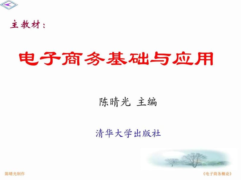 12电子商务基础与应用2-清华大学出版社_图文.ppt.ppt_第2页