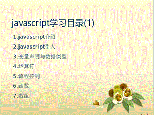 javascript学习介绍课件.ppt