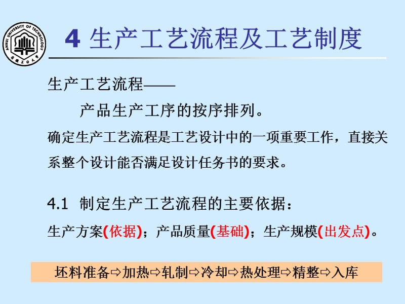 金属压力加工车间设计生产工艺流程及工艺制度.ppt_第1页