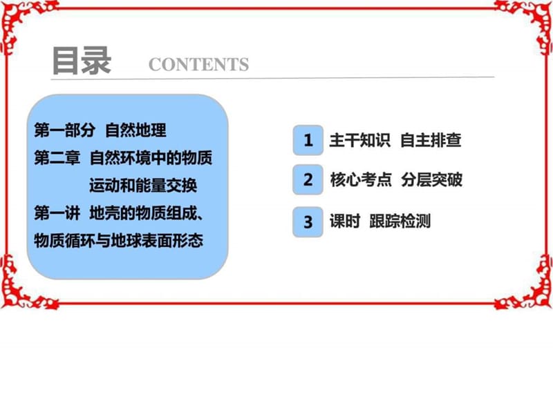 ...第2章第1讲地壳的物质组成物质循环与地球表面形态_..._第1页