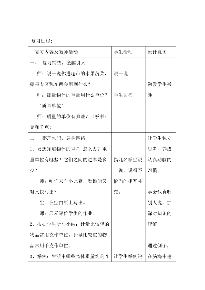 克和千克整理与复习教学设计.doc_第2页