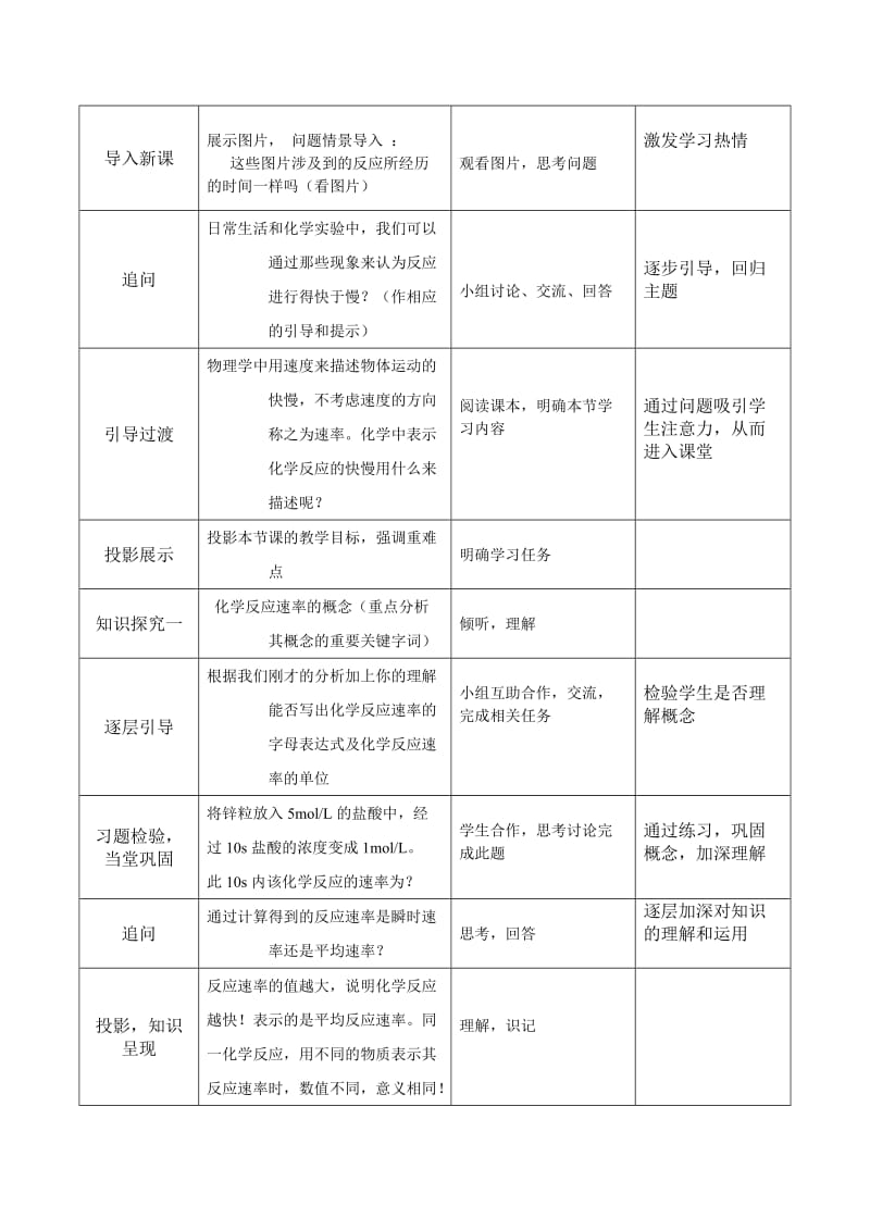 化学反应速率及限度教学设计.doc_第2页